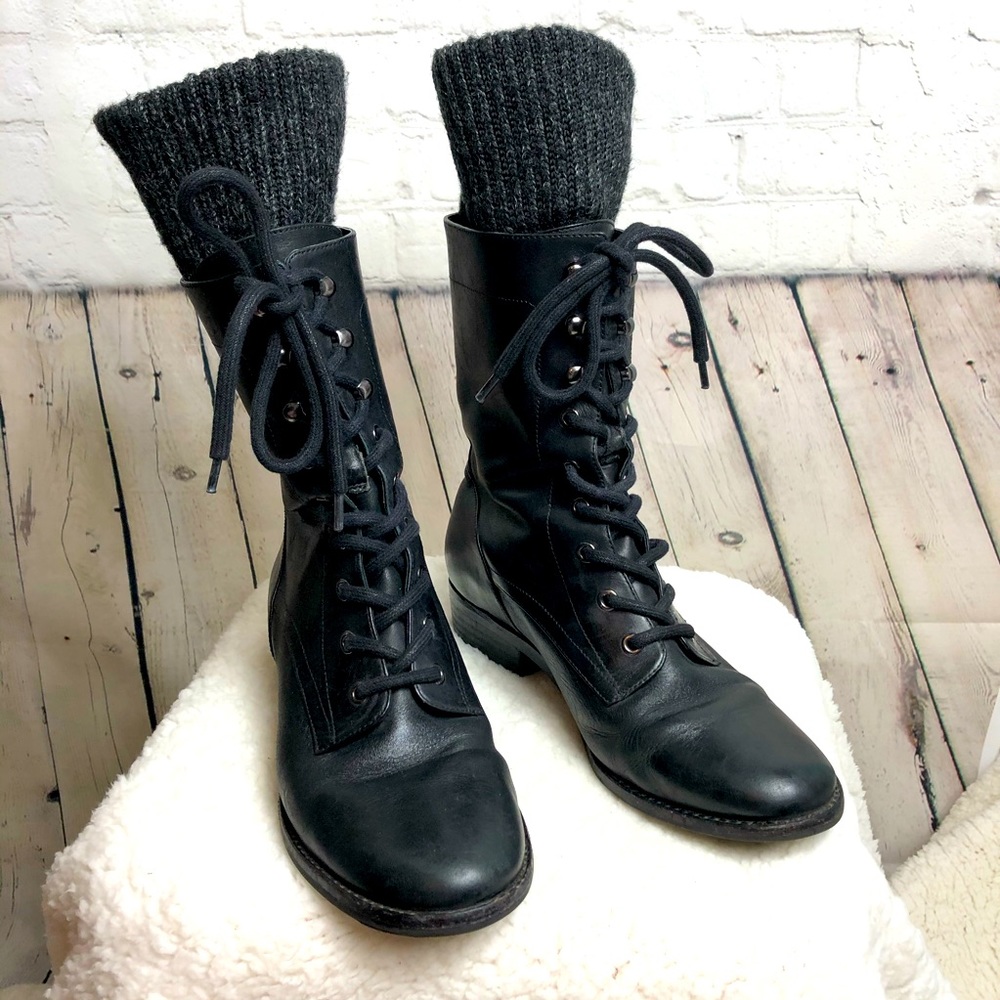 Marc Fisher Combat Style Boots Size 8